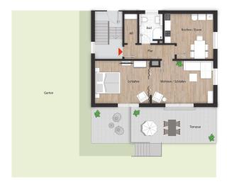 ruhiges Appartement im Grünen - schnell zur Messe - 6