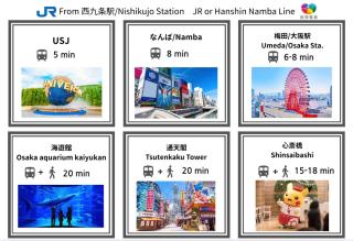 USJまで5分 Direct to Namba,KIX 西九条駅から徒歩4分のResidential Hotel Alex 浴室乾燥機付きの新築マンション - 5