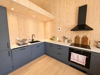 Architect designed sleeping box in barn - 2