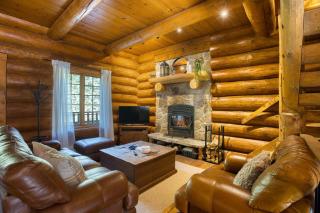 NEW! Log Chalet Hot Tub, Home Gym & Nature Views - 3