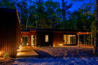 Cedar and Glass | Modern Forest Retreat Fish Creek - 0