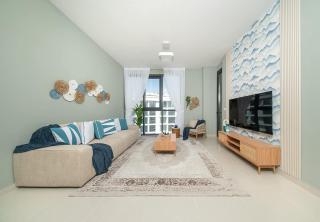 Seaside Modern 1BR Apartment at Blue Bay Walk, Pool & Beach - 0