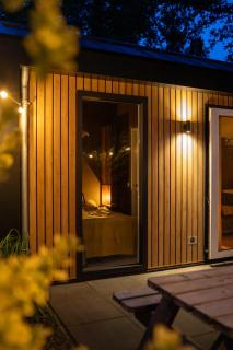 Boshuis Buiten - Houten huis in Veluwse bos met haard & buitenbad - 1