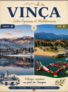 Entre Mer et Montagne Maison de village AVEC VUE SUR LE CANIGOU à 5 minutes à pied du Lac, située dans le joli village de Vinca, Village aux 3 lacs, SOLEIL et Campagne - 9
