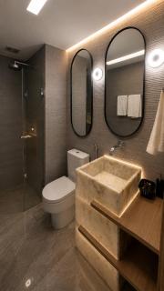 Flat Moderno no Hotel Saint Moritz, Garagem, Localização privilegiada - 5