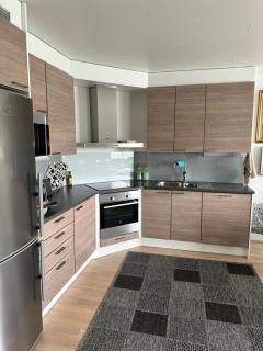 Night Sky - Ivalo, Modern apartment in the city center - 5