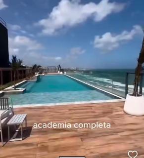 Apto flet, ideal para casais, frente mar, piscina aquecida, jacuze - 6