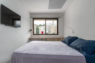 LEBLON INN RESIDENCIAL LUXOSO com PISCINA, rooftop, academia, sauna, Varanda no ape VISTA MARAVILHOSA, limpeza diária estilo hotel , cozinha completa e Praia na altura posto 12 pauloangerami DFL15 - 9