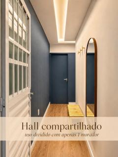 Quarto privativo com ar condicionado, tv e mesa de estudo - no centro do Recife - 120 metros da UNICAP - areas comuns compartilhadas - 5