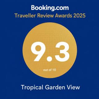 Tropical garden view with pool - 9
