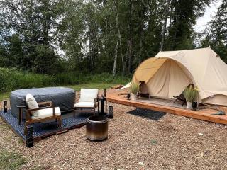 Romantic Luxury Glamping Tent with Riverfront Views near Sandpoint, Idaho - 0