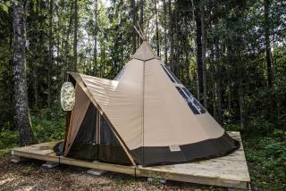 Innovative Nordic Tipi Rental for Glamping in Montana - 0