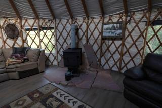 Glamping Yurt with Firepit, Hammock & Wood Stove in Garden Valley, Idaho - 2