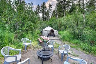 Bell Tent Glampsite with Fire Rings & Lake Access in Swan Valley, Idaho - 5