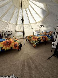 Serene Bell Tent with Forest Retreat Amenities Near Wolf Creek, Oregon - 2