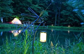 Beautiful Eco-Friendly Bell Tent with Fantastic Amenities for a Unique Glamping Escape near Fresno, Ohio - 4