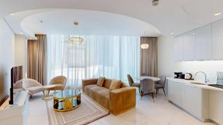 Bright & Elegant 1BR in Bahrain Bay - 2