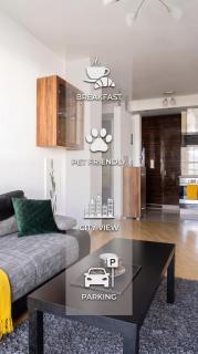 Urban Chic - One Bedroom Apartment - Luxury Warsaw Stays- Platinum Towers&606 - 0