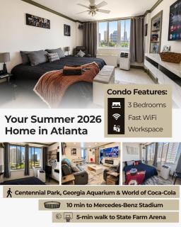 3BR Condo at Heart of Downtown with Theme Lounge & Workspace - 1