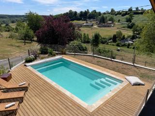 Cottage de charme avec piscine et vue panoramique - 6-8 pers Pays d'Auge - 0
