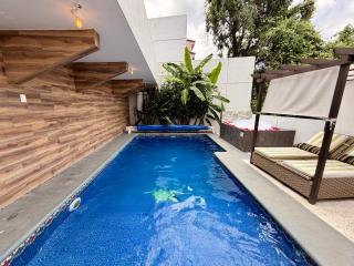 Loft Lujo Estilo y Diseño, alberca con calefacción! Cuernavaca somos los únicos en ofrecerte 2 jacuzzis tipo Spa con agua caliente y sistema de hidromasaje, elegante y amplia cama de alberca, 3 Smart TV, terraza privada con asador de carbon, WiFi gratis! - Cuernavaca - 7