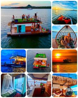 Casa Flutuante Ilha do amor vista incrivel Com cafe da manha e Wifi - 0