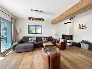Modern Home for 8 near Crans-Montana - Terrace - Fireplace - 7