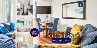 4 Bedroom House in Folly Lane - Warrington, Hosted by Eason Stays with Garden and Driveway - 0