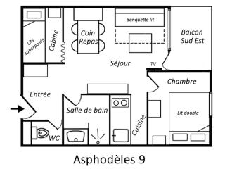 Appartement rénové idéal famille, 4 pers, balcon, Méribel - FR-1-182-221 - 1