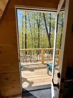 White Mountains Forest A-Frame Stars Firepit - 5