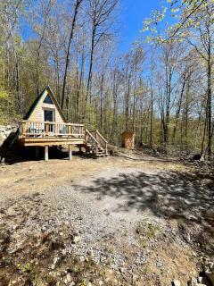 White Mountains Forest A-Frame Stars Firepit - 2