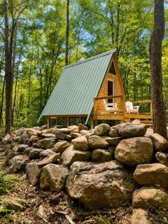 White Mountains A-Frame Off-Grid Stars Firepit - 6