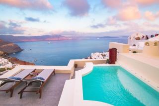 Elegant Santorini Villas Villas Aloia Private Hot Tub Air Conditioning - 9