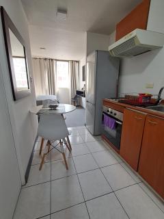 Apartamento equipado con cocina, wifi, baño l Movistar Arenas, Fantasilandia, Santiago centro - 4