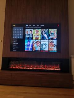 Luxury Grand Skopje Apartment Free Parking Fireplace City View - 9