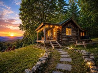 Cozy Rustic Cabin with Scenic Views - 0