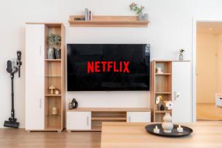 Quiet Apartment with XXL Sofa and 65 Inch TV - 2