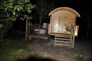 Spacious lakeside shepherds hut with outdoor bath - 3