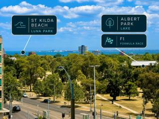 St Kilda Parkside Retreat Rooftop City Views - 6