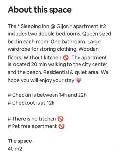Sleeping Inn at Gijon -- License VUT 786 -- Two bedrooms with one private bathroom - 5