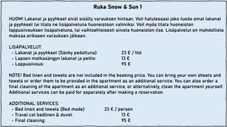 Ruka Snow&Sun 1 - Sauna, Takka, AC-Ilmastointi, Wifi, Sähköauton lataus, Autokatos, Grilli - 5