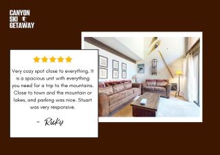 Canyon Ski Gateway Condo for 4 - 6