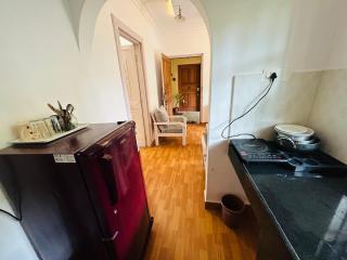 White wooden apartment candolim - 8