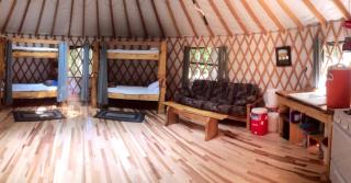 Unique Yurts Nestled on the Runaround Pond near Portland, Maine - 9