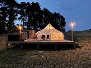 Blissful Bell Tent Oasis near Pymatuning Lake in Pennsylvania - 0
