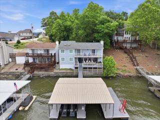 Lakefront Main Channel Home with Private Dock, 2 Slips, Big Views & Garage Parking - 0