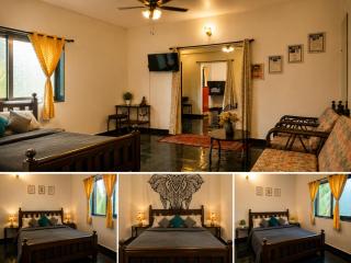 Goarize Apartments 1BHK with Pool & Kitchen in Vagator - 0