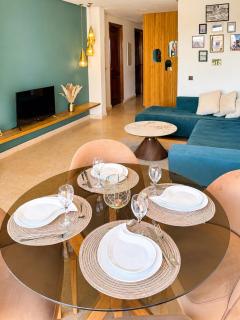 Chic Moroccan Vibes & Pool View - 2BR - 2