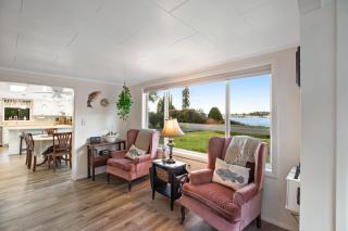 Dog-friendly home with Siuslaw River views fireplace & WiFi - near beach & town - 1