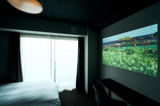 Rakuten STAY Kyoto Station Twin Room with ceiling projector - 7